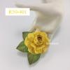 6 Yellow Large Mulberry Paper Roses