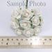 100 White Artificial Crafts Handmade Paper Flowers