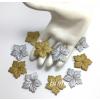 100 Mixed Silver Gold Poinsettia Christmas Petals 