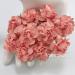 Solid Salmon Red Craft Paper Flowers