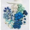 All blue Wedding Paper Flowers