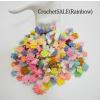 00 Random Mixed Crochet Flowers Wedding Tiny and Small SALE