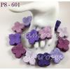 100 Mixed Purple Die Cut Hydrangea Scrapbooking Paper Flowers Size M  