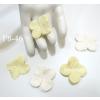  100 Mixed Cream and White Die Cut Hydrangea Scrapbooking Paper Flowers Size M