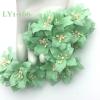 50 Mint  Green Lilly Paper Flowers