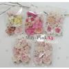 5 DIY Kits Special Pink Mixed Sizes Pack Wedding Paper Flowers