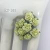 100  Mini 1/4" or 1cm SOFT Green Open Roses