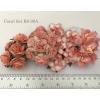 25 Coral Tone Mixed Carnation Lily Roses Wedding Crafts Paper flowers 