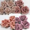 25 Large 2" Mixed 4 colors Roses (121/122/123/183)