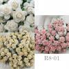 100 Size 5/8" or 1.5 cm Mixed 3 Colors Open Roses  (147/15/2)   