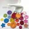  450 Mixed 5 Designs Rainbow Hydrangea Scrapbook Die Cut Paper Flowers (PS/70/700/20/23)
