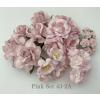 35 Mixed 5 Designs Paper Flowers SOFT Pink Shade  
