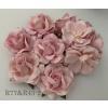 10 Mixed 2 Designs Paper Flowers SOFT Pink Shade  