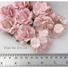 30 Mixed 3 Designs Paper Flowers SOFT Pink Shade  