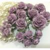 20 Mixed 4 Sizes Lilac Purple Tone Paper Flowers 