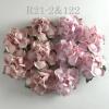 50 Medium May Roses (1-1/2"or3.75cm) Mixed Soft Pink - Blush Solid Flowers