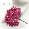 50 Hot Pink Small Spring Cottage Paper Flowers