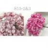 50 Mixed JUST 2 Pinks Small Spring Cottage Paper Flowers