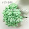 50 Mint Green Small Spring Cottage Paper Flowers  