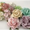 80 Mixed 4 Designs of Roses and Cottage Pastel flowers (R40/R77/S10/S11) 