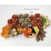65 Autumn Tone Plus 2 Leaves Designs flowers DIY MIXED  - SALE