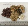 45 Mixed Brown 5 designs Daisy Paper Flowers 