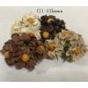 20 Mixed 4 Earthy Brown Tone Paper Flowers (147 /148/250/578S)