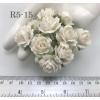 WHITE Paper Flowers 1" or 2.5 cm