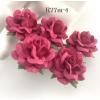 25 Medium 1.5" Solid HOT Pink Sweet Moon Roses 