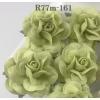 25 Medium 1.5" Solid Soft Green Sweet Moon Roses (M)