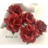 25 Medium 1.5" Solid Red Sweet Moon Roses 