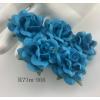 25 Medium 1.5" Solid Turquoise Blue Roses (M)