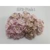 60 Mixed Pink 3 Sizes of Cottage Paper Flowers (S10xs/S10/S11)