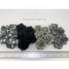 20 Mixed 2 Designs Black Grey Roses (R40-274V/723 and R77-725/274)               