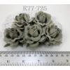 25 Large 2"  Olive Gray Paper Flowers