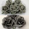 25 Mixed 2 Gray Wedding Craft Paper Flowers (723+725)