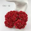 50 Solid RED Carnation paper Flowers