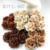  Large 2" Mixed Earthy Brown Roses