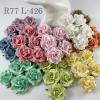 25 Large 2" Mixed All 10 Solid Pastel Roses (New)