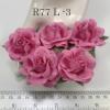 Solid Pink Large Artificial Handmade Mulberry Paper Flowers Roses for crafts or wedding from Thailand
