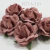 Solid Dusty Pink Large Artificial Handmade Mulberry Paper Flowers Roses for crafts or wedding from Thailand