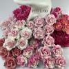 All Pink Large Sweet Moon Paper Roses for wedding and craft, supply by iamroses Thailand
