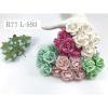  Mixed 5 Summer Shade Large Sweet Moon Paper Roses for wedding and craft, supply by iamroses Thailand
