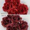  25 Large 2" Mixed JUST Solid Red - Burgundy Roses