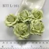 25 Large 2" Solid Soft Green Sweet Moon Roses