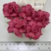 25 Large  2" or 5 cm - Solid HOT Pink Tea Roses