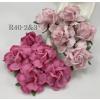 25 Large  2" or 5 cm - Mixed Soft Pink and PINK Tea Roses