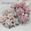 25 Large  2" or 5 cm - Mixed SOFT Pink and SOFT Pink EDGE Roses