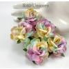 10 Large  2" or 5 cm - Special Dyed Unicorn Tea Roses