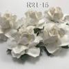 50 Medium May Roses (1-1/2"or3.75cm) White Paper Flowers